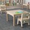 Flash Furniture 23.5 in W, 23.5 in L, 14.5 in H, Beechwood, Birch Plywood, Beech MK-ME088007-GG - alternate 7